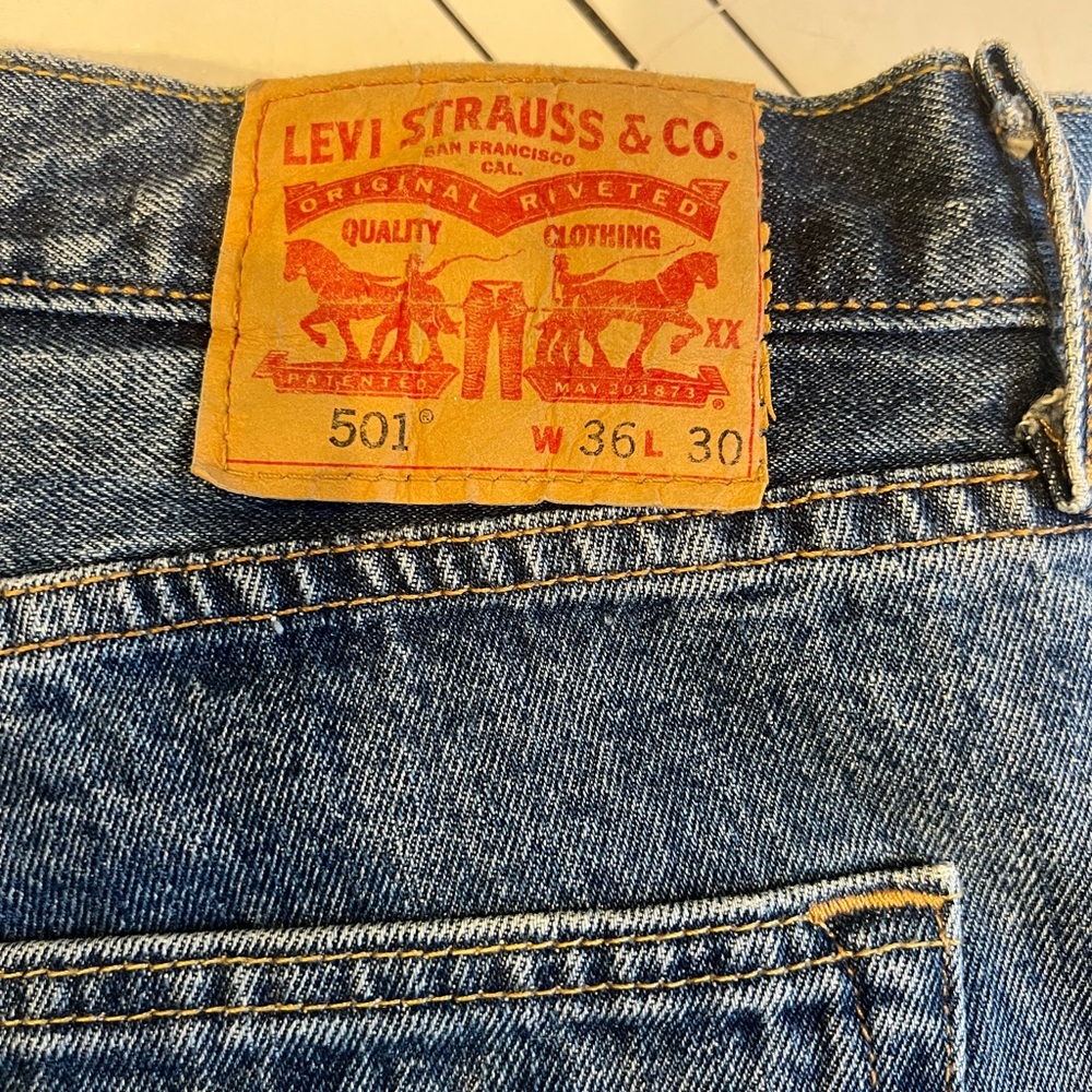 90s vintage style Levi's 501 Denim Jeans Men's Straight Leg Buttoon Fly